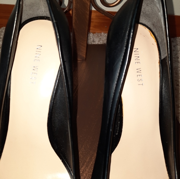 NWOT NINE WEST sz 8.5 black heels - Picture 3 of 14